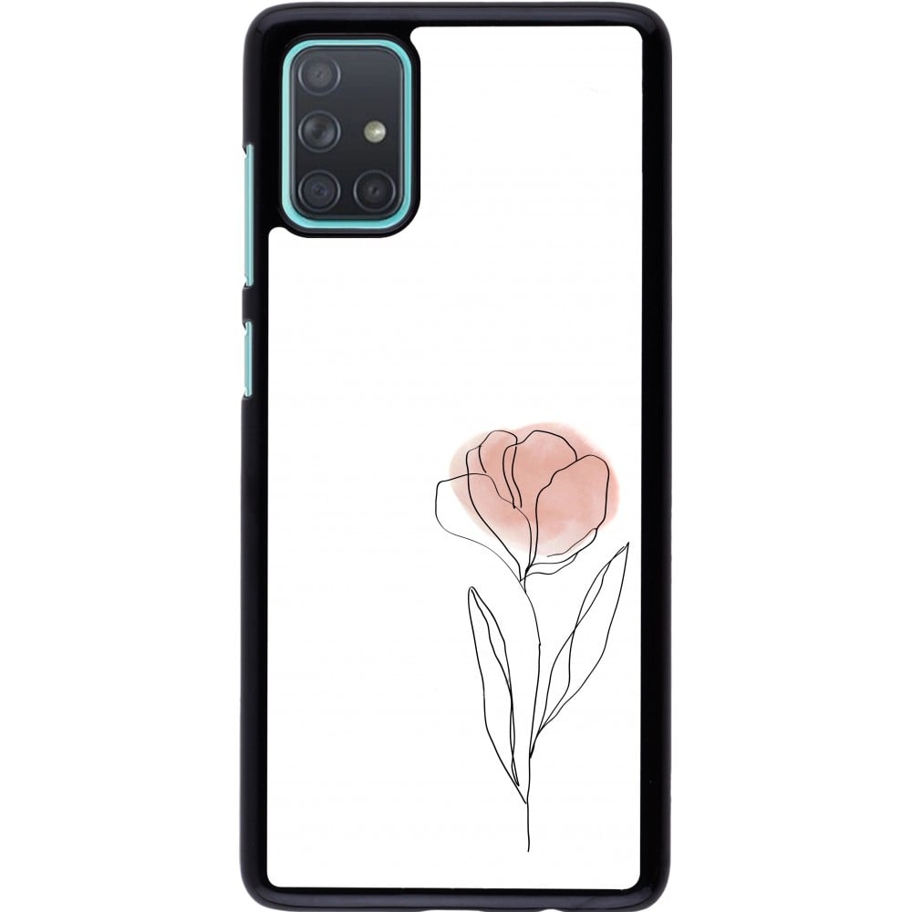 Coque Samsung Galaxy A71 - Spring 23 minimalist flower