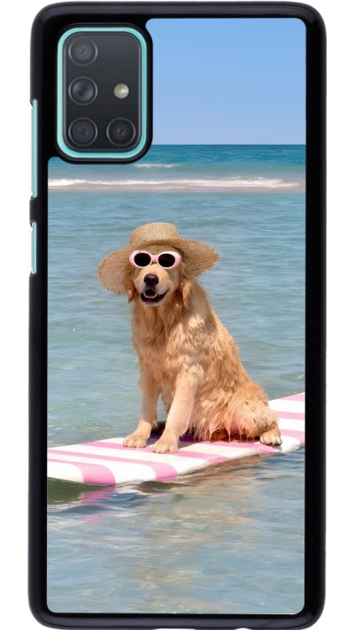 Coque Samsung Galaxy A71 - Summer Dog on Paddle