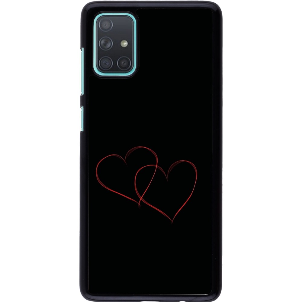 Coque Samsung Galaxy A71 - Valentine 2023 attached heart