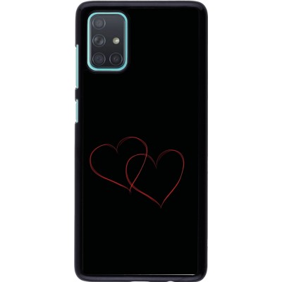 Coque Samsung Galaxy A71 - Valentine 2023 attached heart