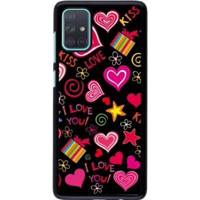 Coque Samsung Galaxy A71 - Valentine 2023 love symbols