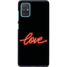 Coque Samsung Galaxy A71 - Valentine 2023 neon love