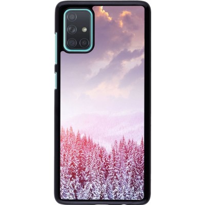 Coque Samsung Galaxy A71 - Winter 22 Pink Forest