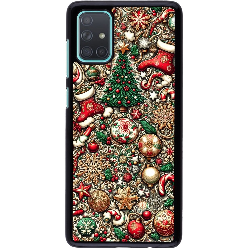 Coque Samsung Galaxy A71 - Noël 2023 micro pattern