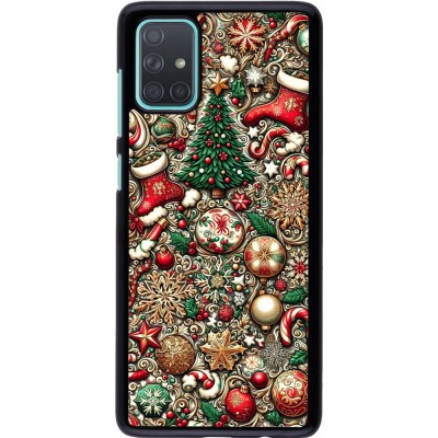 Coque Samsung Galaxy A71 - Noël 2023 micro pattern