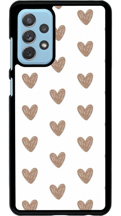 Coque Samsung Galaxy A72 - Autumn 2024 brown hearts