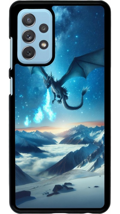 Coque Samsung Galaxy A72 - Dragon nocturne montagne