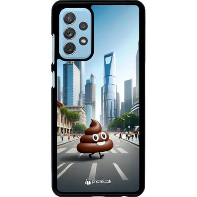 Coque Samsung Galaxy A72 - Emoji Caca walk