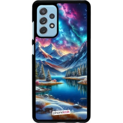 Coque Samsung Galaxy A72 - Fantasy Mountain Lake Sky Stars