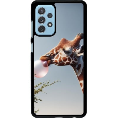 Coque Samsung Galaxy A72 - Girafe à bulle