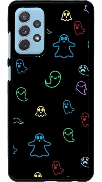 Coque Samsung Galaxy A72 - Halloween 2024 colorful ghosts