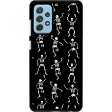 Samsung Galaxy A72 Case Hülle - Halloween 2024 dancing skeleton