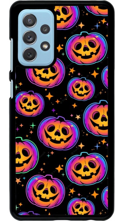 Coque Samsung Galaxy A72 - Halloween 2024 rainbow pumpkins