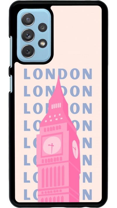 Coque Samsung Galaxy A72 - London Pink Print