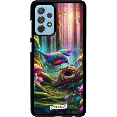 Coque Samsung Galaxy A72 - Oiseau Nid Forêt