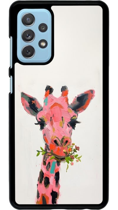 Coque Samsung Galaxy A72 - Pink Girafe Paint