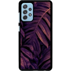 Samsung Galaxy A72 Case Hülle - Purple Light Leaves