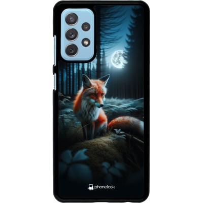 Coque Samsung Galaxy A72 - Renard lune forêt