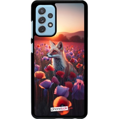 Coque Samsung Galaxy A72 - Renard pourpre au crépuscule