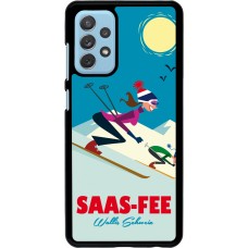 Samsung Galaxy A72 Case Hülle - Saas-Fee Ski Downhill