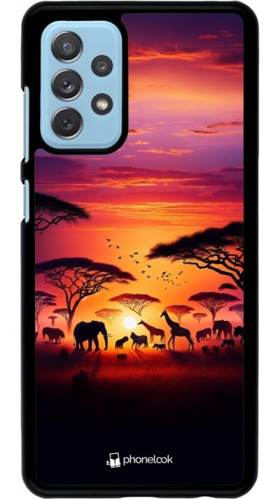 Coque Samsung Galaxy A72 - Safari sunset wildlife