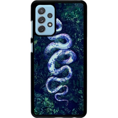 Coque Samsung Galaxy A72 - Serpent Blue Anaconda