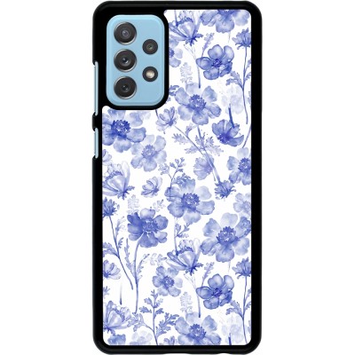 Coque Samsung Galaxy A72 - Spring 23 watercolor blue flowers