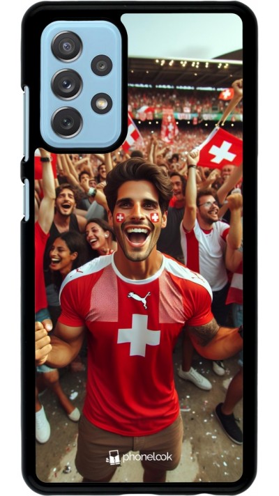 Coque Samsung Galaxy A72 - Supporter Suisse Euro 2024