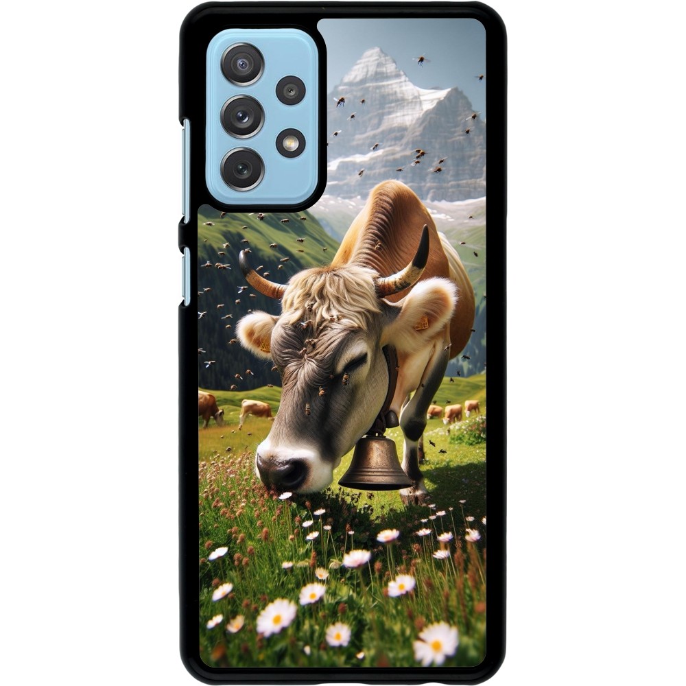 Coque Samsung Galaxy A72 - Vache montagne Valais