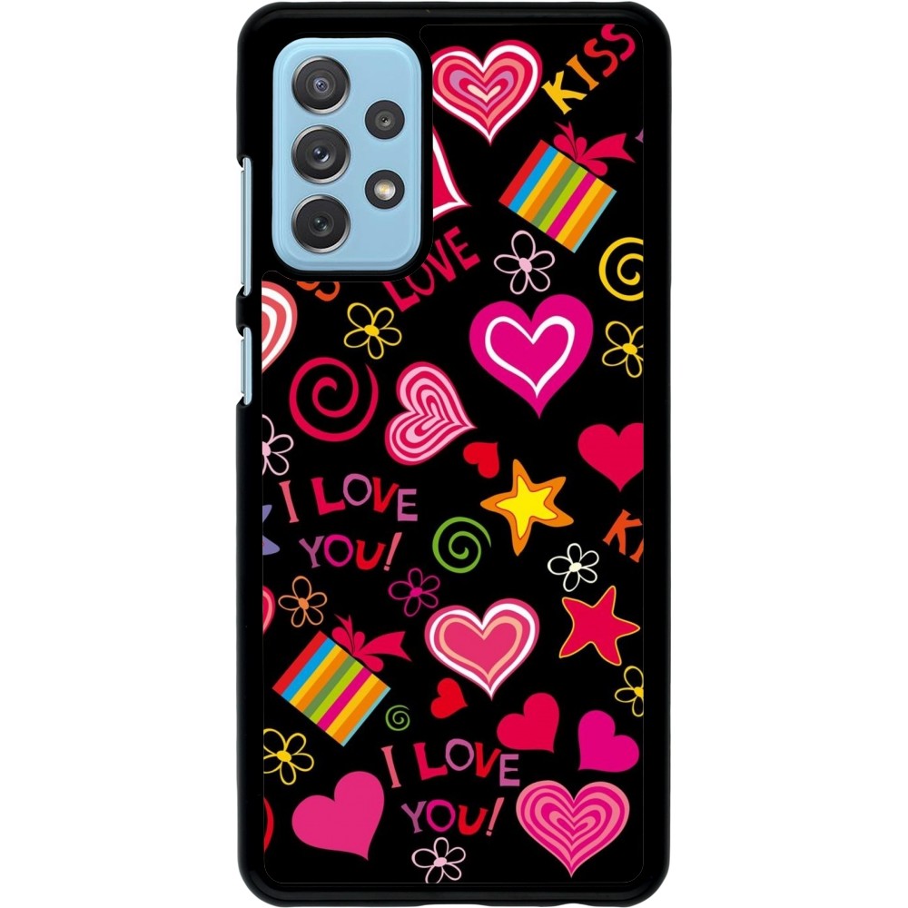 Coque Samsung Galaxy A72 - Valentine 2023 love symbols