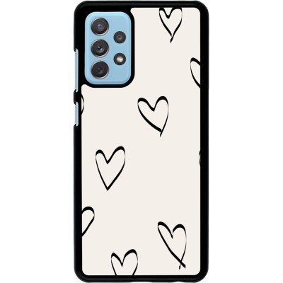 Coque Samsung Galaxy A72 - Valentine 2023 minimalist hearts