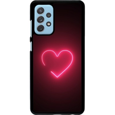 Coque Samsung Galaxy A72 - Valentine 2023 single neon heart