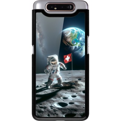 Coque Samsung Galaxy A80 - Astro Suisse sur lune