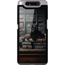 Coque Samsung Galaxy A80 - Chat livres sombres