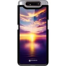 Coque Samsung Galaxy A80 - Coucher soleil jaune violet