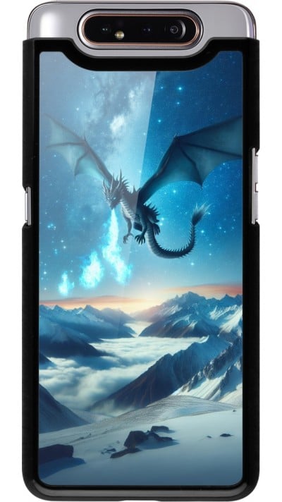 Coque Samsung Galaxy A80 - Dragon nocturne montagne