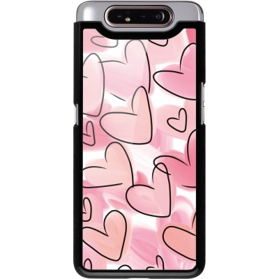 Coque Samsung Galaxy A80 - Easter 2023 pink hearts