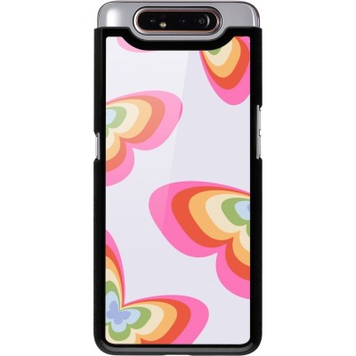 Coque Samsung Galaxy A80 - Easter 2024 rainbow butterflies