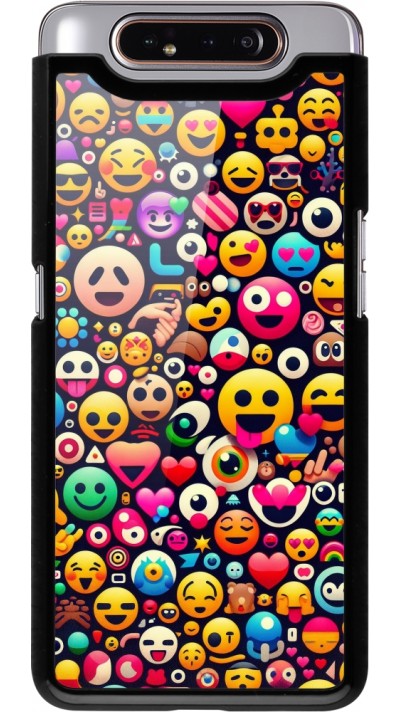 Coque Samsung Galaxy A80 - Emoji Mix Color