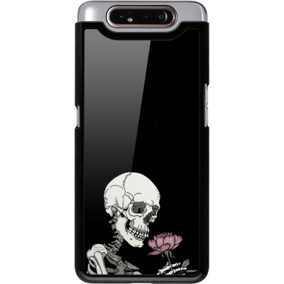 Coque Samsung Galaxy A80 - Halloween 2023 rose and skeleton