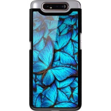 Coque Samsung Galaxy A80 - Papillon - Bleu