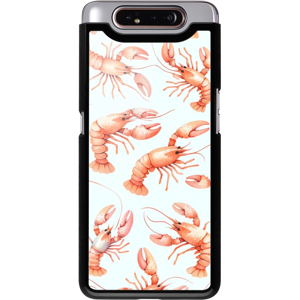 Coque Samsung Galaxy A80 - Pattern de homards pastels