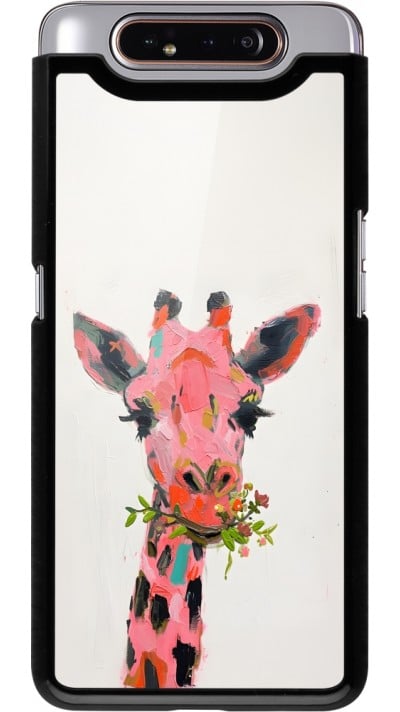 Coque Samsung Galaxy A80 - Pink Girafe Paint