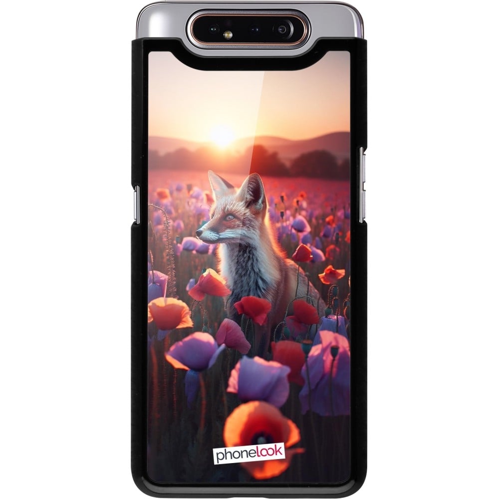 Coque Samsung Galaxy A80 - Renard pourpre au crépuscule