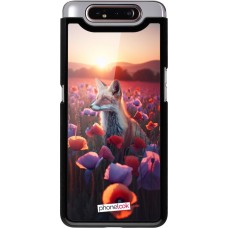 Coque Samsung Galaxy A80 - Renard pourpre au crépuscule