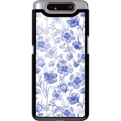 Coque Samsung Galaxy A80 - Spring 23 watercolor blue flowers