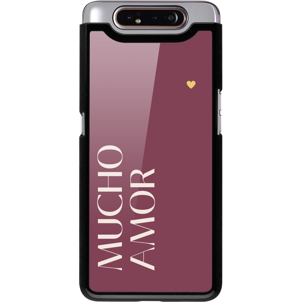 Samsung Galaxy A80 Case Hülle - Valentine 2024 mucho amor rosado