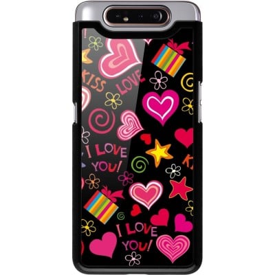 Coque Samsung Galaxy A80 - Valentine 2023 love symbols