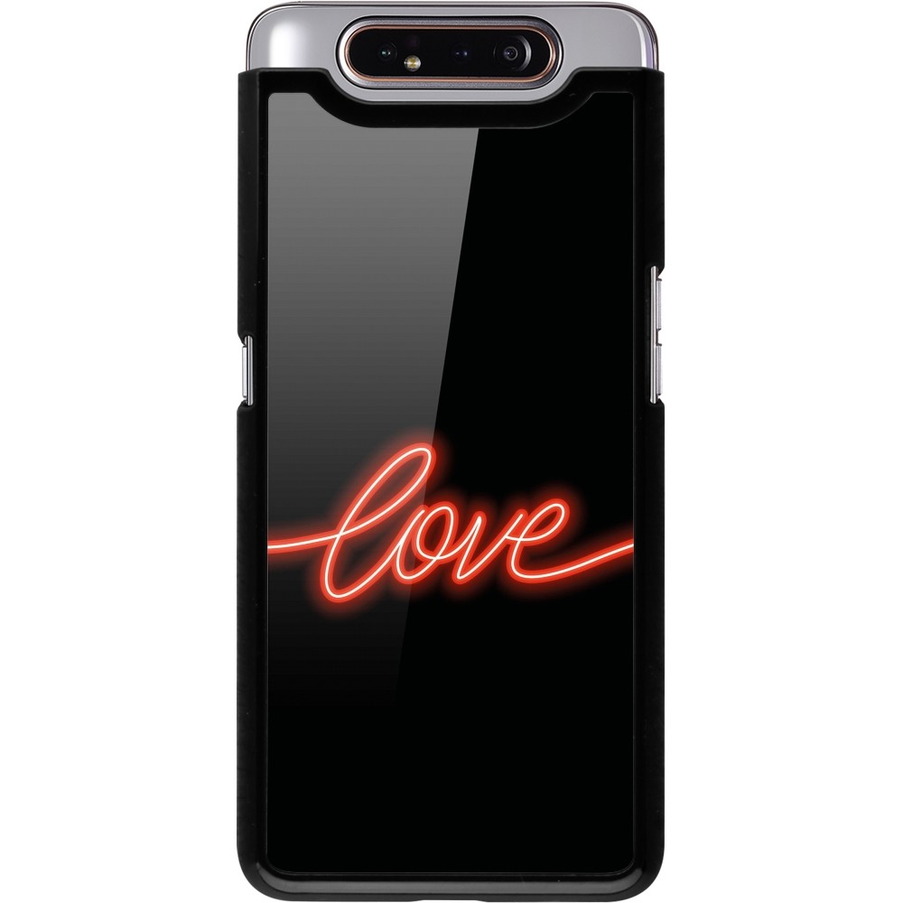 Coque Samsung Galaxy A80 - Valentine 2023 neon love