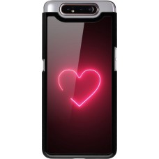 Coque Samsung Galaxy A80 - Valentine 2023 single neon heart